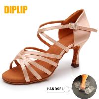 DIPLIP New Hot Latin Dance Shoes Women's High Heel Dance Shoes Tango Soft Bottom Dance Shoes 5 / 7cm Girls Salsa Ballroom Shoes