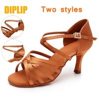 DIPLIP New Hot Latin Dance Shoes Women's High Heel Dance Shoes Tango Soft Bottom Dance Shoes 5 / 7cm Girls Salsa Ballroom Shoes