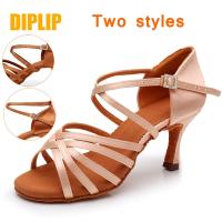 DIPLIP New Hot Latin Dance Shoes Women's High Heel Dance Shoes Tango Soft Bottom Dance Shoes 5 / 7cm Girls Salsa Ballroom Shoes