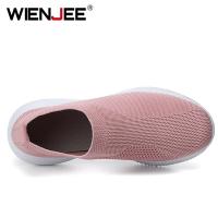 Women Vulcanized Shoes High Quality 2021 New Women Sneakers Slip On Flats Shoes Women Loafers Plus Size 43 Walking Flat