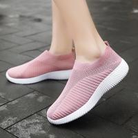 Women Vulcanized Shoes High Quality 2021 New Women Sneakers Slip On Flats Shoes Women Loafers Plus Size 43 Walking Flat